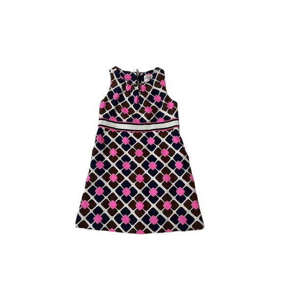 Milly Minis New York Girls Dress Size 8 Sleeveless Geometric Print Excellent